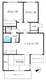 西神戸セントポリア【4階】の間取り