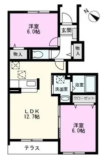 コンフォートタイセイ【1階】の間取り