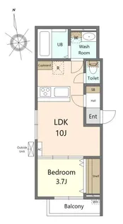 kirara nagamachi【2階】の間取り