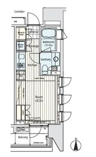 イプセ蒲田【6階】の間取り