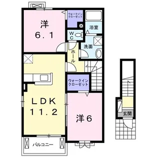 エトワール【2階】の間取り