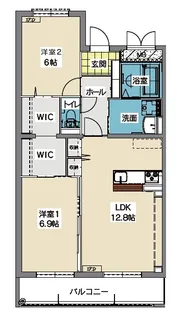 La vie Belle けやき (ラ ヴィ ベル けやき)【2階】の間取り