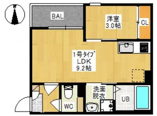 REGALEST 神宮寺【1階】の間取り