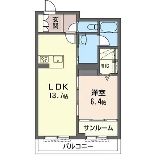 富栄の杜東台PRINCE【2階】の間取り