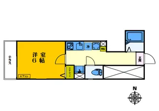 azure新宿【1階】の間取り