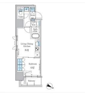パークアクシス小伝馬町【2階】の間取り