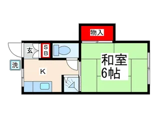 サニーマイホーム【1階】の間取り
