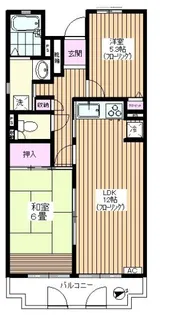 パルシティ徳丸2号棟【5階】の間取り