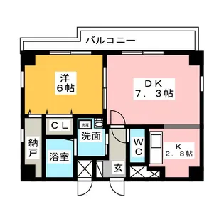 エスト荒子【1階】の間取り