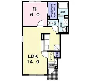 ジョイア ヴィラ III【1階】の間取り