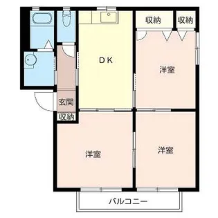 シャーメゾンドリーム B【1階】の間取り
