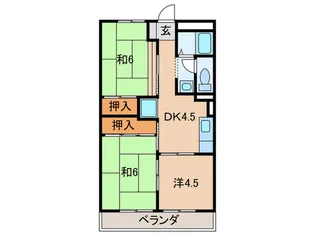 ルネ. シャイン【2階】の間取り