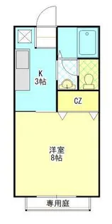 パナランド西大寺 B棟【1階】の間取り