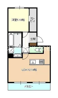 ドゥジエム【3階】の間取り
