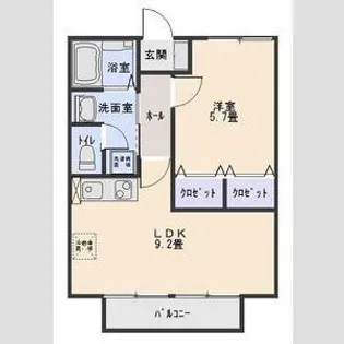 スミカA【2階】の間取り