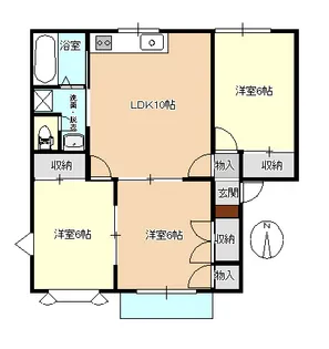 アルベール【2階】の間取り