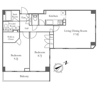 パークプレイス三田【3階】の間取り