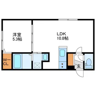 Mesig Red ミーシグ レッド【3階】の間取り