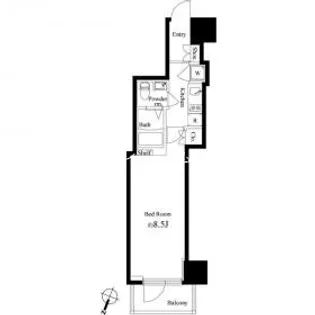パティオ神田【4階】の間取り