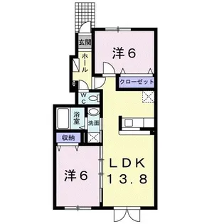ノース ホープ【1階】の間取り