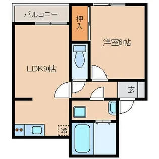 Raiz星井【4階】の間取り