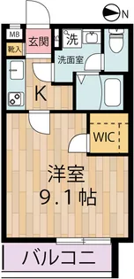 ビーム リバー川崎【3階】の間取り