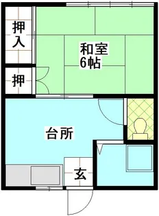 弘陽ハイツ【1階】の間取り