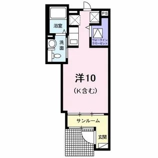 メゾンドラプティットゥフォレ【1階】の間取り