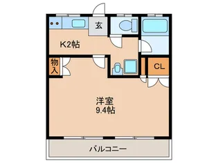 コースリーズ清水【1階】の間取り