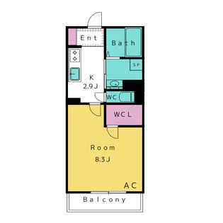 ブルーシャインMJ【2階】の間取り