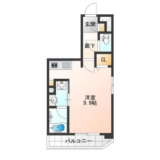 ラシーヌ阿倍野【8階】の間取り