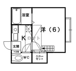 信開セルーラ新保【1階】の間取り