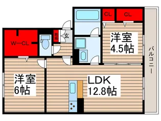 仮)市橋ハイツ【2階】の間取り