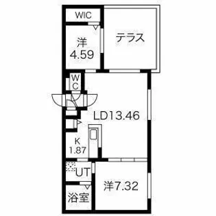Hermitage(エルミタージュ)【1階】の間取り
