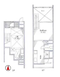 四谷アパートメントの間取り