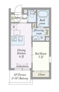 My Style vintage 高輪【1階】の間取り