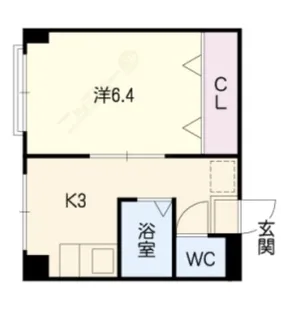 ニシオビル【4階】の間取り