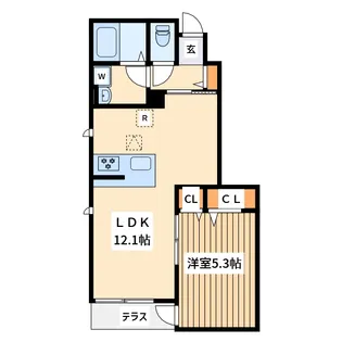 ミューク【1階】の間取り