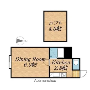 クロスコート【4階】の間取り
