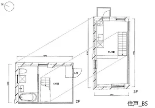 双葉町のアパートメント【3階】の間取り