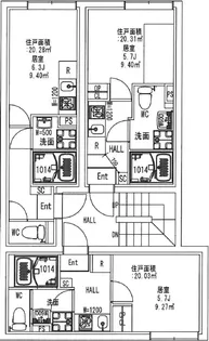 オーブリオン白金【2階】の間取り