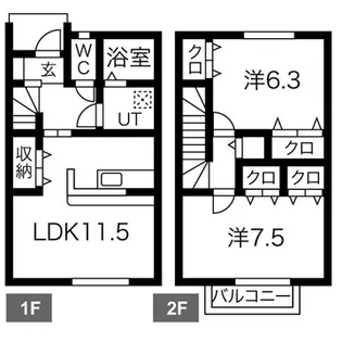 Bliss美原の間取り