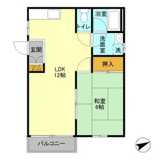 グリーンヒルズ芝山【1階】の間取り