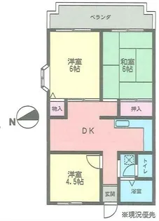 サバスさがみ野【4階】の間取り