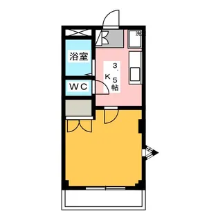 シェモア【4階】の間取り