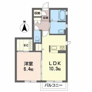 クラヴィエ西中央【1階】の間取り