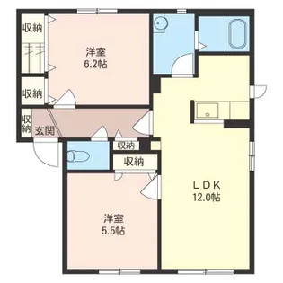 オリオンハイツ B【2階】の間取り