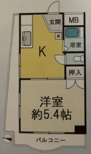 ニューリバーハイツ【4階】の間取り