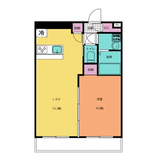 ドミールナカノ【1階】の間取り