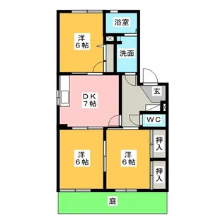 ヴィラ・セームズ A棟【1階】の間取り